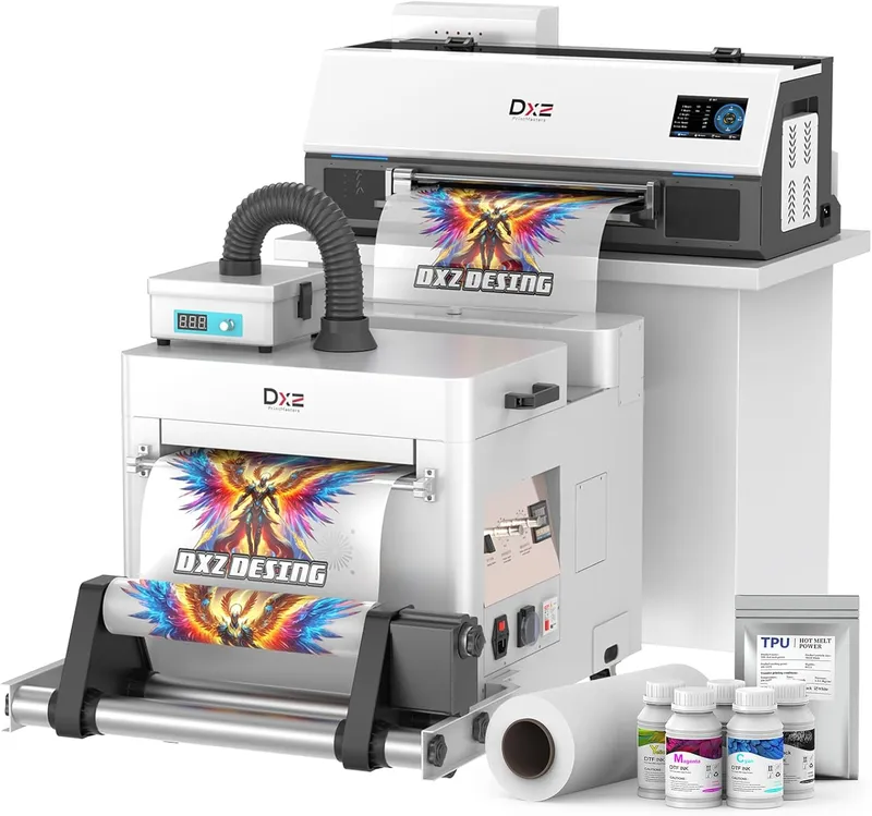 DXZ A3 DTF Printer with Shaker Oven, High-Speed with XP600 Printhead